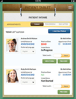 Patient Tablet